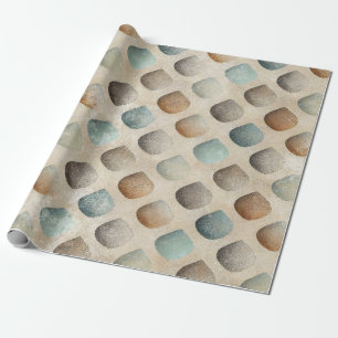 Vintage Bohemian Diamond Drop Patterned Wrapping Paper