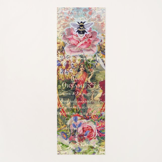 Vintage Bohemian Goddess Yoga Mat (Front)
