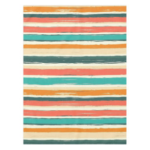 Vintage Bohemian Watercolor Striped (3) Tablecloth