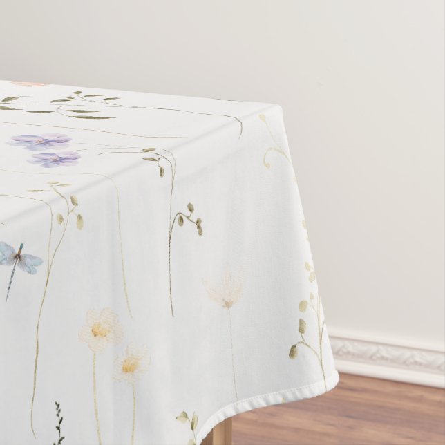 Vintage Bohemian Wildflower Botanical Tablecloth (In Situ)