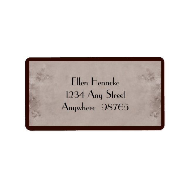 Vintage Bohemian Woman Label (Front)