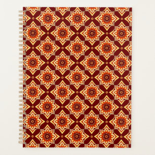 Vintage Boho Chic Floral Pattern Planner