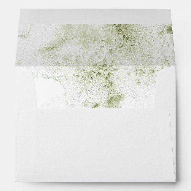 Vintage Boho Christmas Lined Envelope (Back (Bottom))