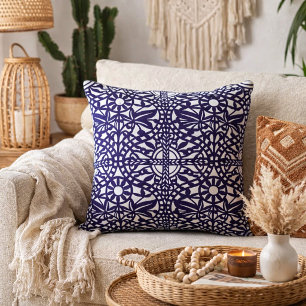 Vintage Boho Floral Customisable Colours Pattern Cushion