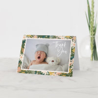 Vintage Boho Floral Newborn Photo Baby Shower