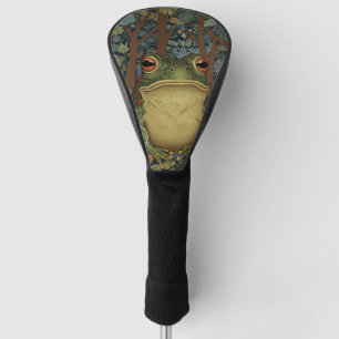 Vintage boho forest frog golf head cover