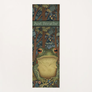 Vintage boho forest frog yoga mat