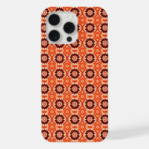 Vintage Boho Geometric Floral Pattern iPhone 15 Pro Max Case