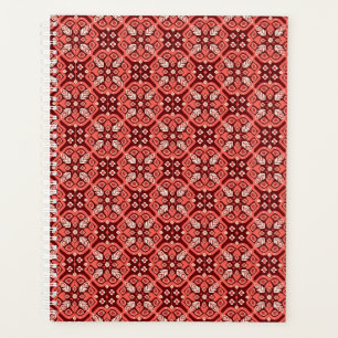 Vintage Boho Geometric Floral Pattern Planner