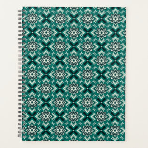 Vintage Boho Geometric Floral Pattern Planner