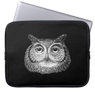 Vintage Boho Owl Design Laptop Sleeve