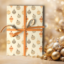 Vintage Boho Sage and Tan Holiday Ornaments 