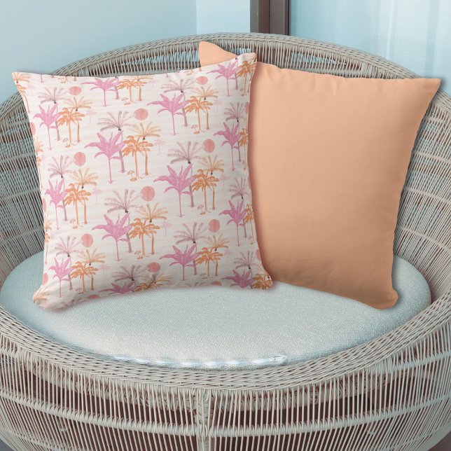 Vintage Boho Tropical Palm Tree Cushion (Creator Uploaded)