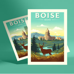 Vintage Boise Idaho Postcard