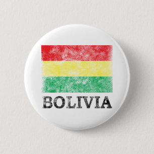 Vintage Bolivia 6 Cm Round Badge