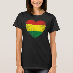 Vintage Bolivia Bolivian Flag Pride Support Bolivi T-Shirt