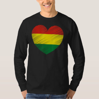 Vintage Bolivia Bolivian Flag Pride Support Bolivi T-Shirt