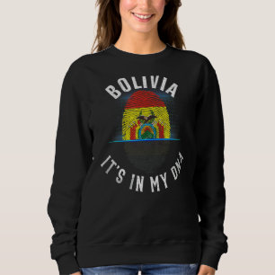 Vintage Bolivia Flag It Is In My Dna Bolivian Sweatshirt
