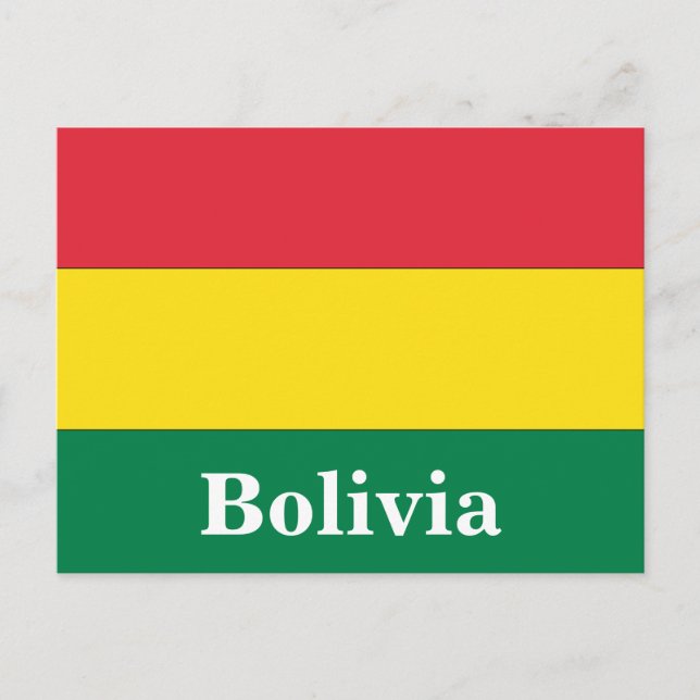 Vintage Bolivia Travel Tourism Postcard (Front)