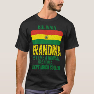 Vintage Bolivian Grandma Bolivia Flag For Mother S T-Shirt