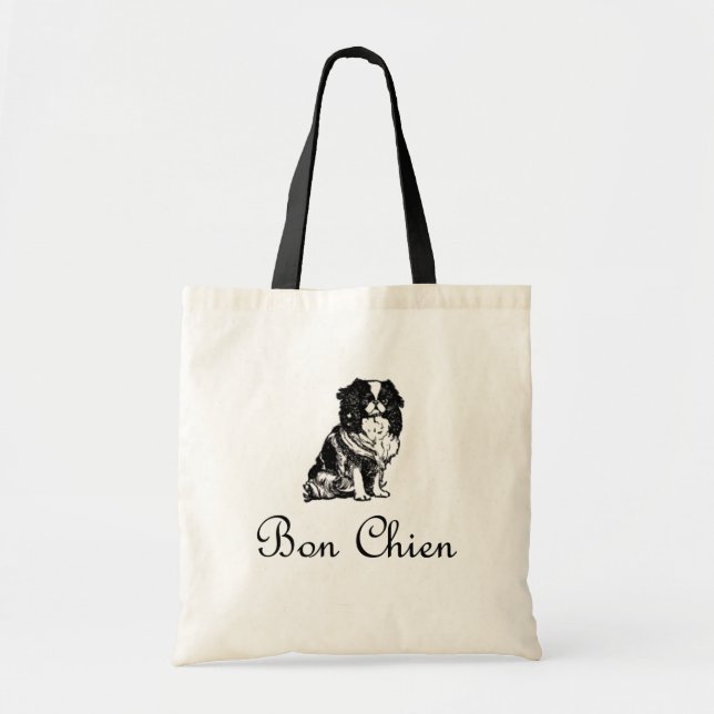 Vintage Bon Chien Good Dog Pet Tote Bag (Front)