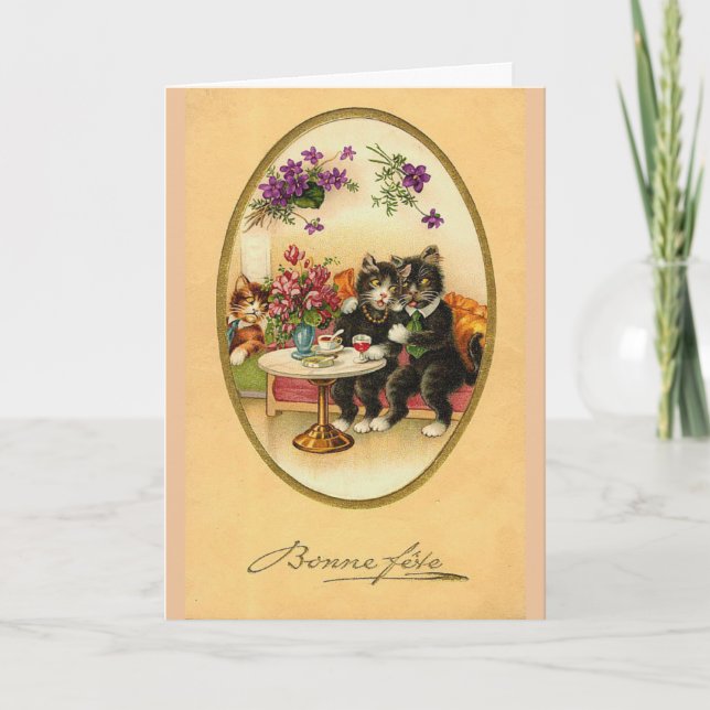 Vintage - Bonne Fete (Happy Birthday), Card (Front)