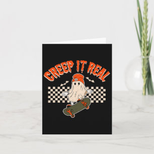 Vintage Boo Funny Halloween Ghost This Is Hallowee Card