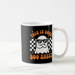 Vintage Boo Funny Halloween Ghost This Is Hallowee Coffee Mug