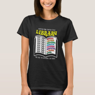 Vintage Book Bookaholic Bookworms Reading Library T-Shirt