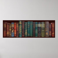 VINTAGE BOOK BOOKSHELF 