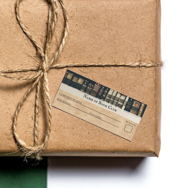Vintage Book Club book tracker card Bookmark (Creator Uploaded)