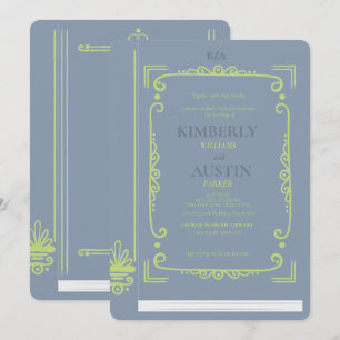 Vintage Book Cover   Book Theme Wedding Invitation