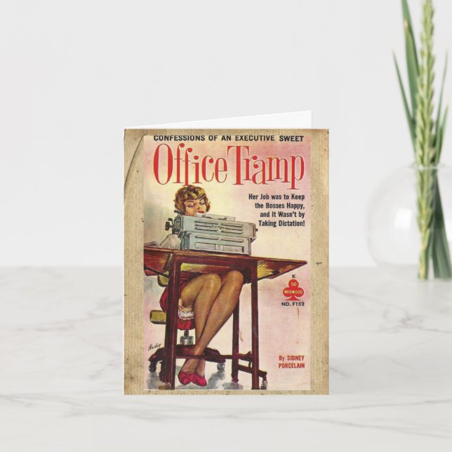 Vintage Book Cover Card (Front)