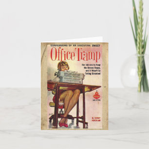 Vintage Book Cover Card