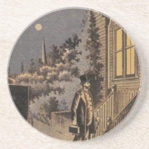 Vintage Book Cover Doctor Dunlop's Family Practice Coaster