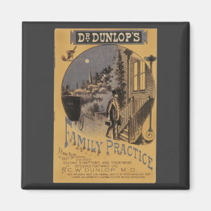 Vintage Book Cover Doctor Dunlop's Family Practice Magnet