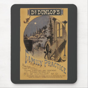 Vintage Book Cover Doctor Dunlop's Family Practice Mouse Mat