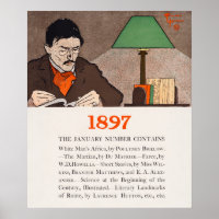 Vintage Book Cover Poster