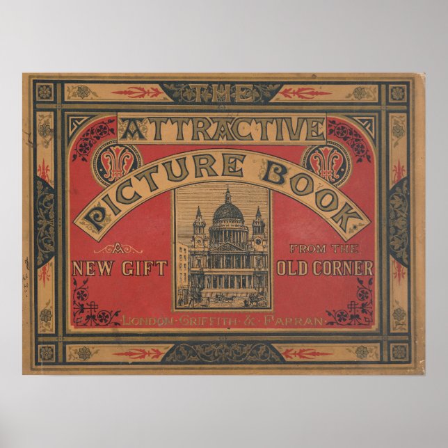 Vintage Book Cover Poster (Front)