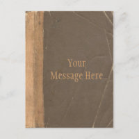 Vintage book cover, retro faux leather bound