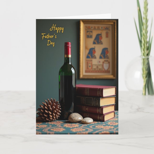 Vintage Book Fathers Day Card (Front)