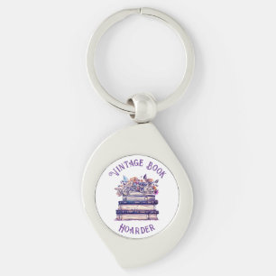 Vintage Book Hoarder Key Ring