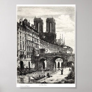 Vintage Book Illustration Poster