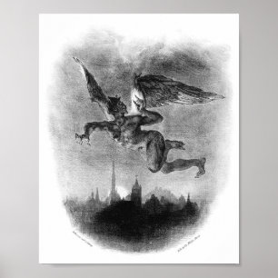 Vintage Book Illustration Poster