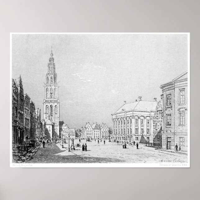 Vintage Book Illustration Poster (Front)