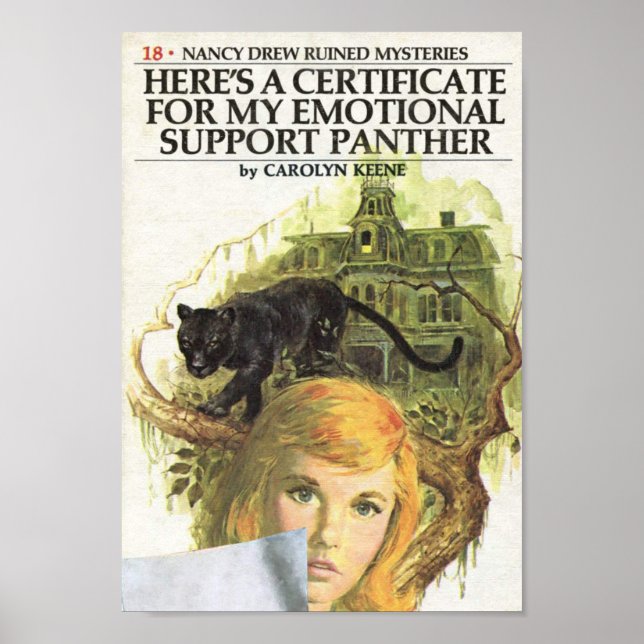 Vintage Book Parody Cover Support Panther Poster (Front)