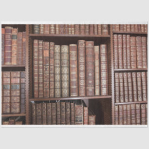 Vintage Book Shelves 2 Decoupage Tissue Paper