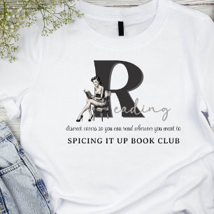 Vintage Bookish Womens Reading Book Club T-Shirt