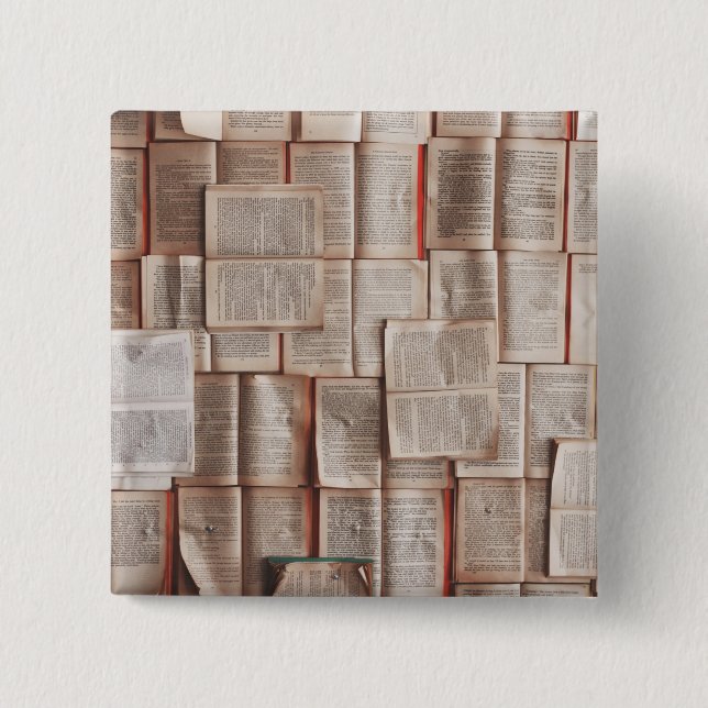 Vintage Books 15 Cm Square Badge (Front)