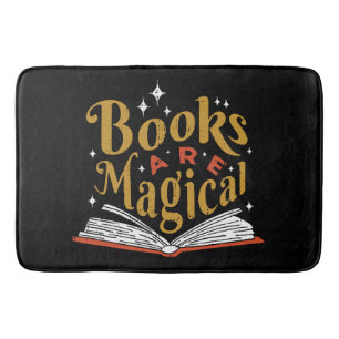 Vintage Books Are Magical Bath Mat